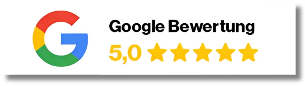 Google Bewertung 5,0 von 5 Sternen