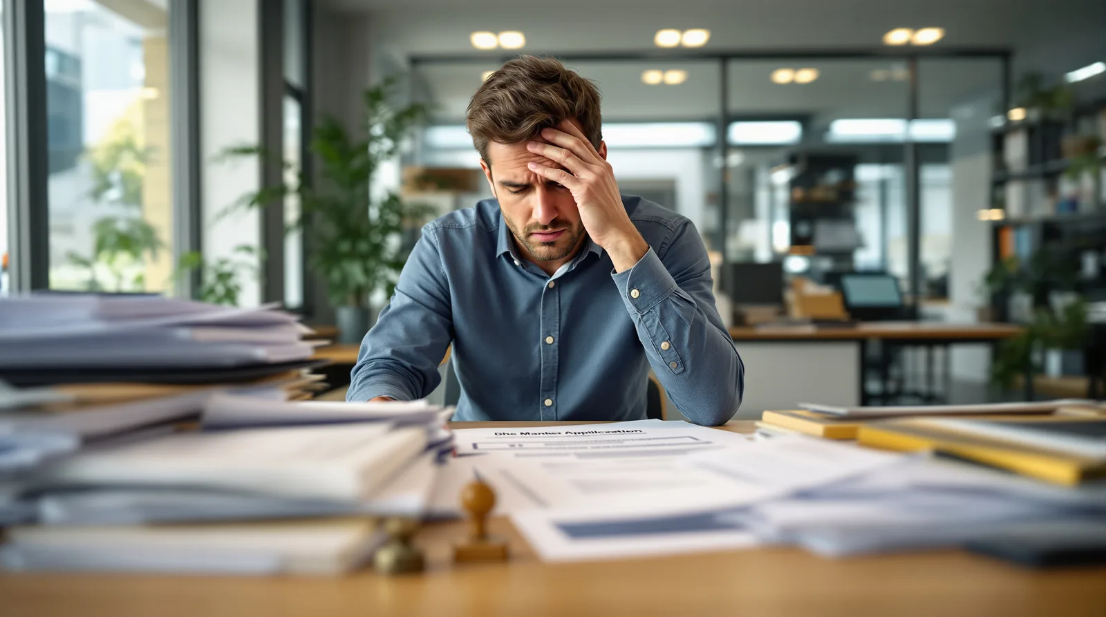 Unternehmer kämpft allein mit dem Papierkram des BAFA-Antrags — Formulare, Nachweise und Dokumentationspflichten