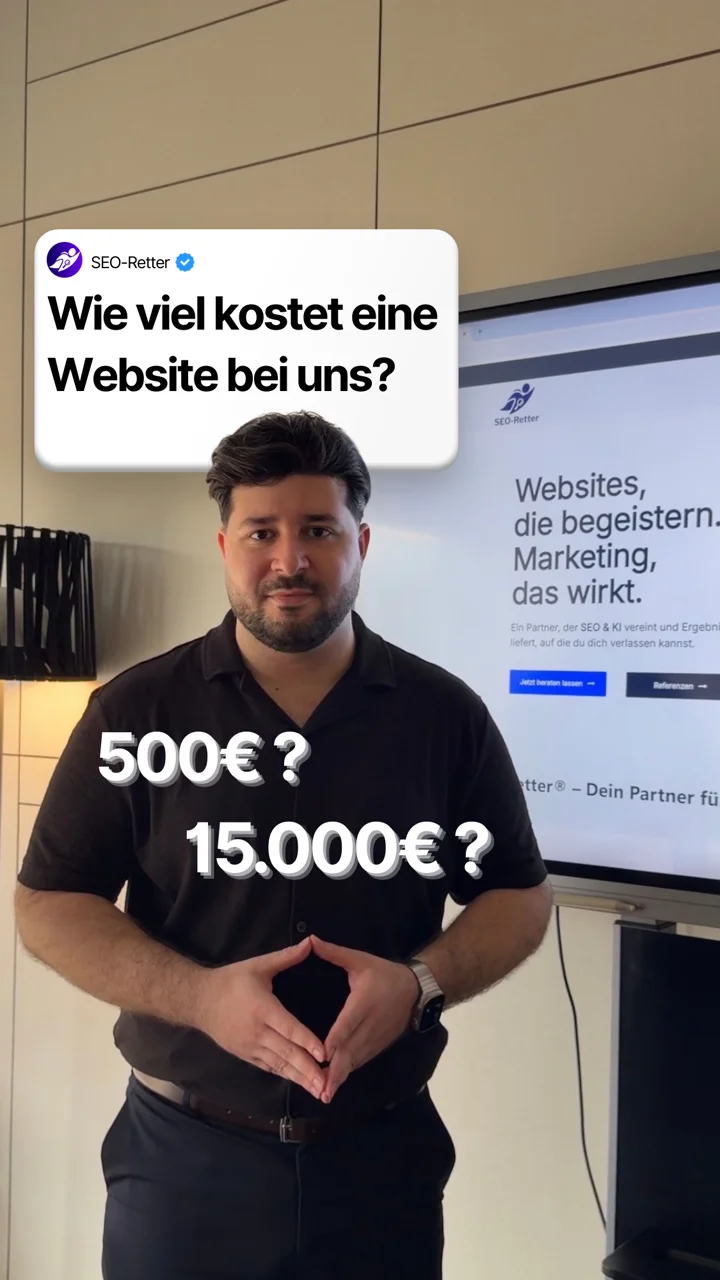 Alexandros Hatzopulos erklärt in 60 Sekunden, was eine Website kostet