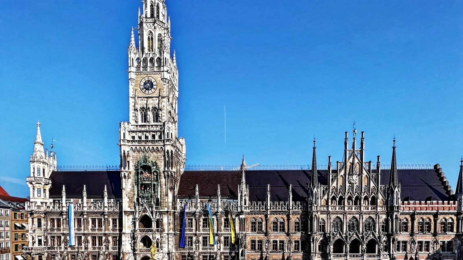 Das Neue Rathaus am Marienplatz in München