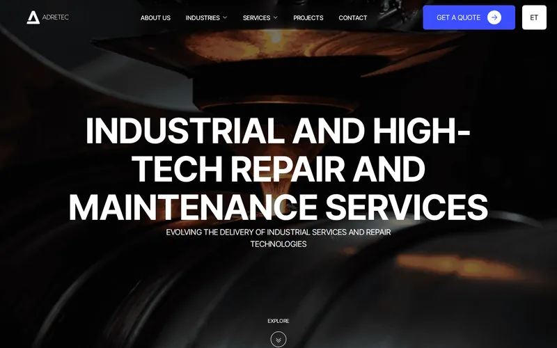Website-Referenz: Adretec