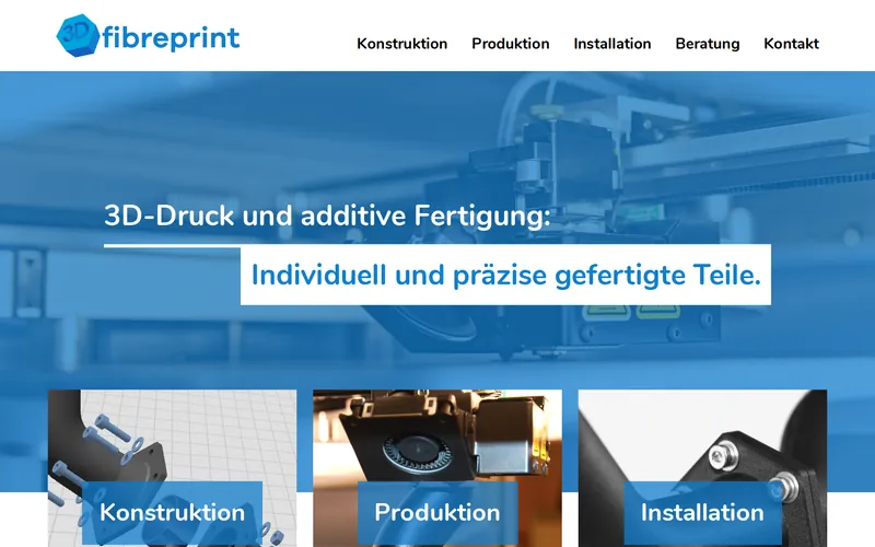 Website von Fibreprint