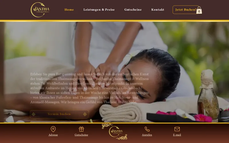 Website von Jatha Thaimassage