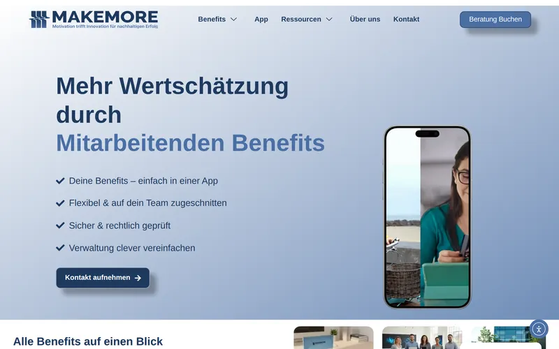 Website von Make More GmbH