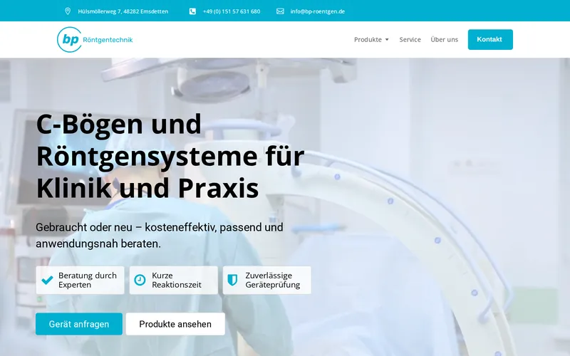Website von Pramor Röntgen