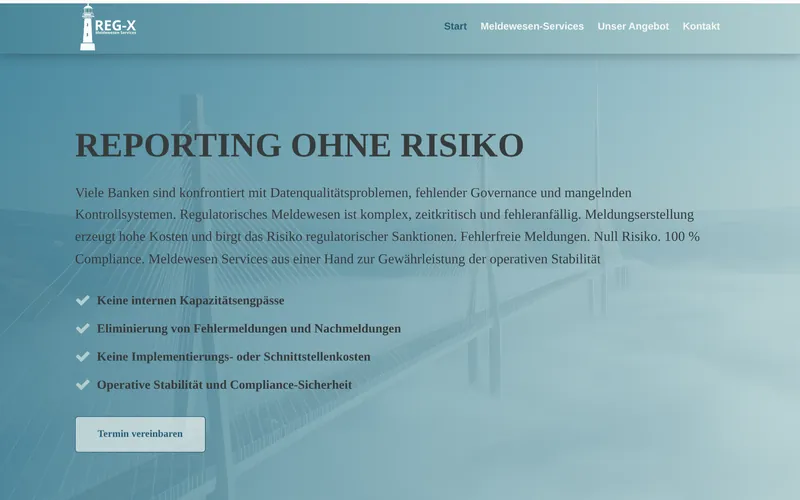 Website von Reg-X